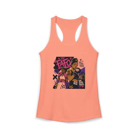 Women's sexy sassy FAFO Racerback Tank