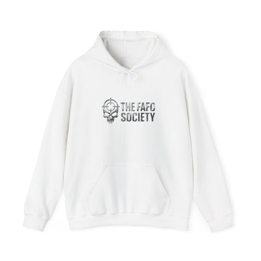 Political Collage Hoodie — Vintage Protest Pop-Art Sweatshirt (ICE, MAGA, 2020s)