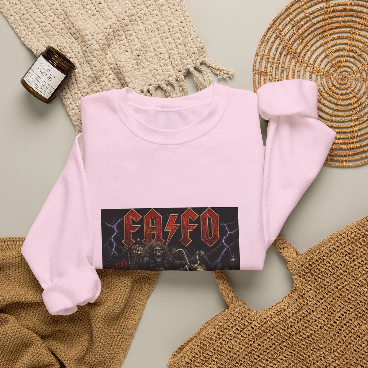 FAFO Society Biker Crewneck Sweatshirt