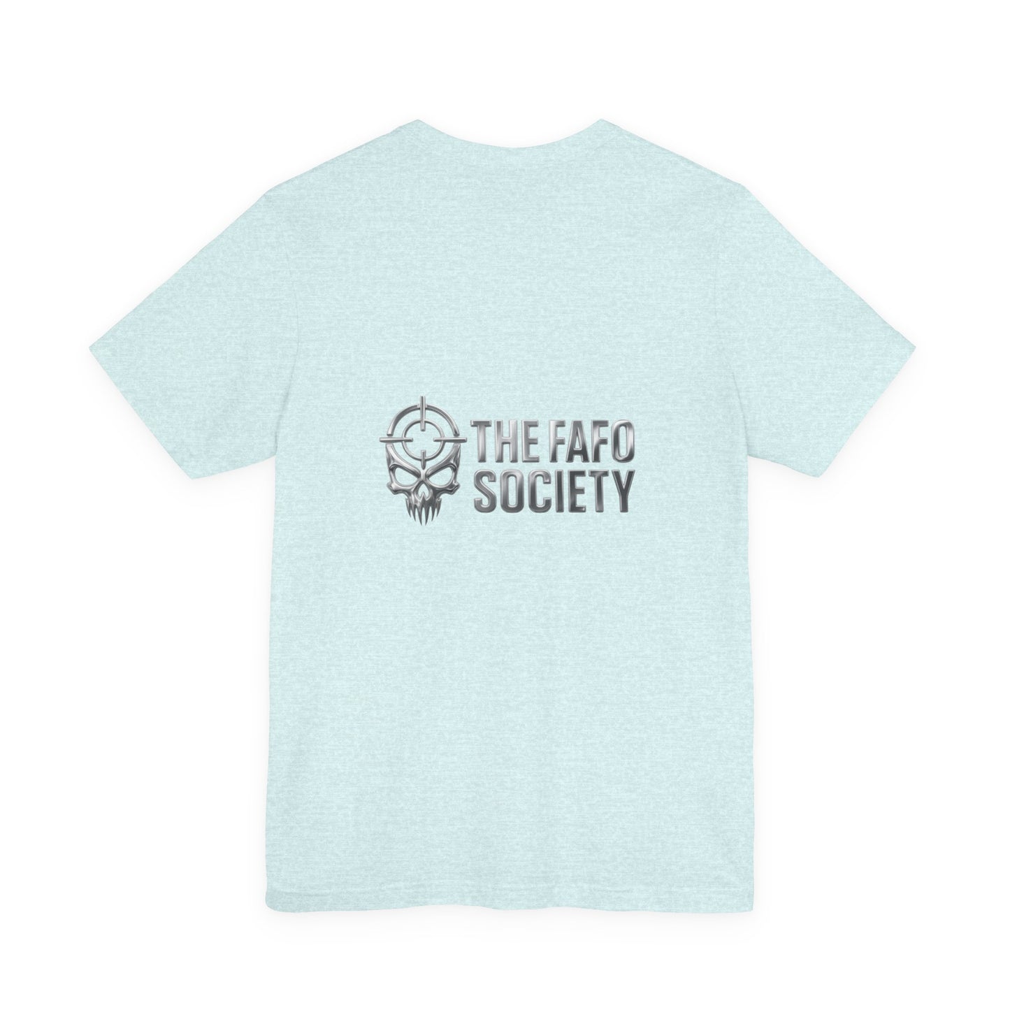 FAFO Protest Tee — Raised Fist Holding 'FAFO' Chair Graphic