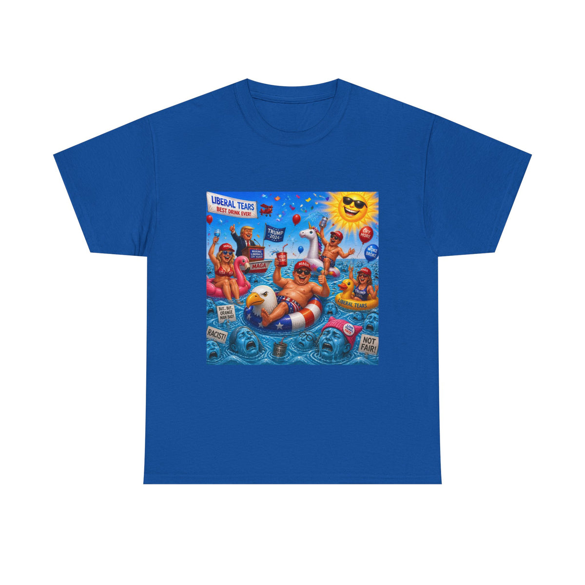 Beach Party T-Shirt — "Lifeguard Sharks" Summer Graphic Tee