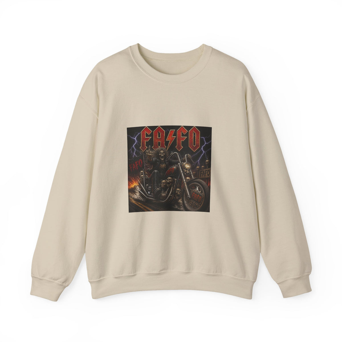 FAFO Society Biker Crewneck Sweatshirt
