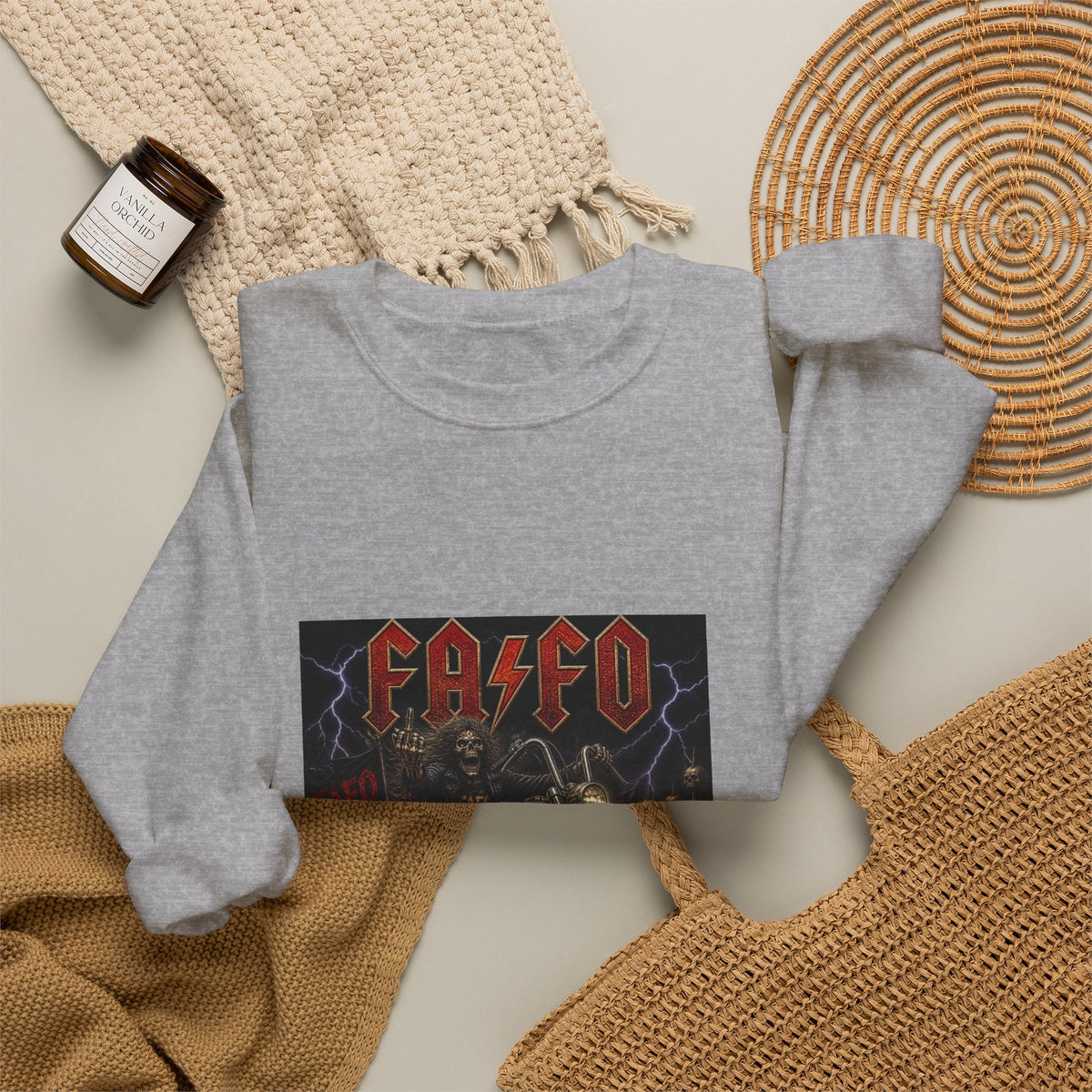 FAFO Society Biker Crewneck Sweatshirt
