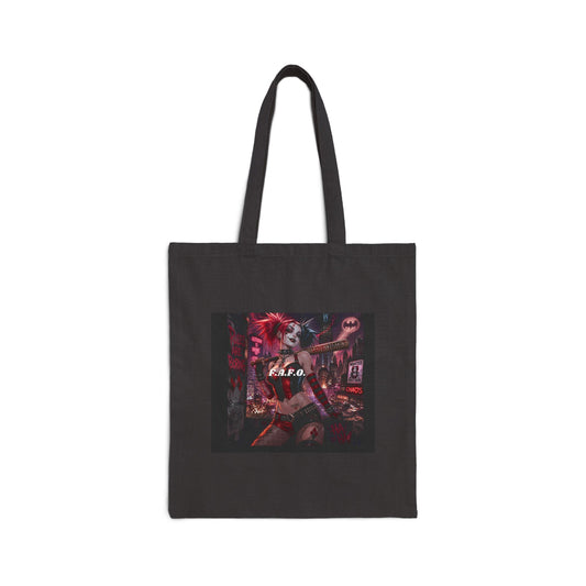 Vintage Rock Guitarist Canvas Tote Bag – 'REBEL' Music Poster Design