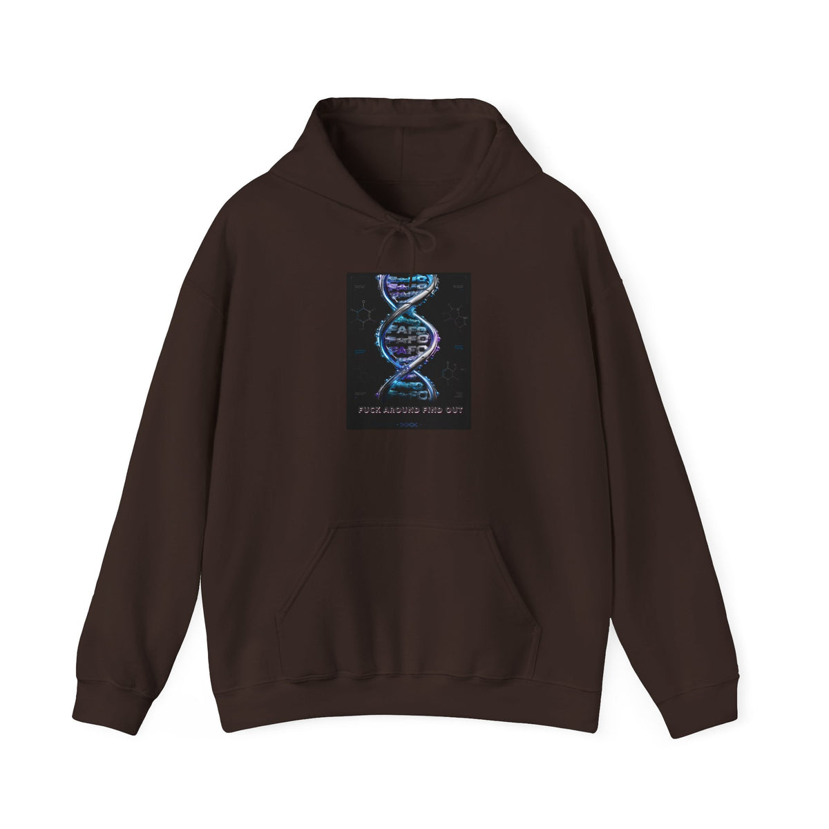 Hoodie — DNA Spiral Graphic "The FaFo Society" Back Logo