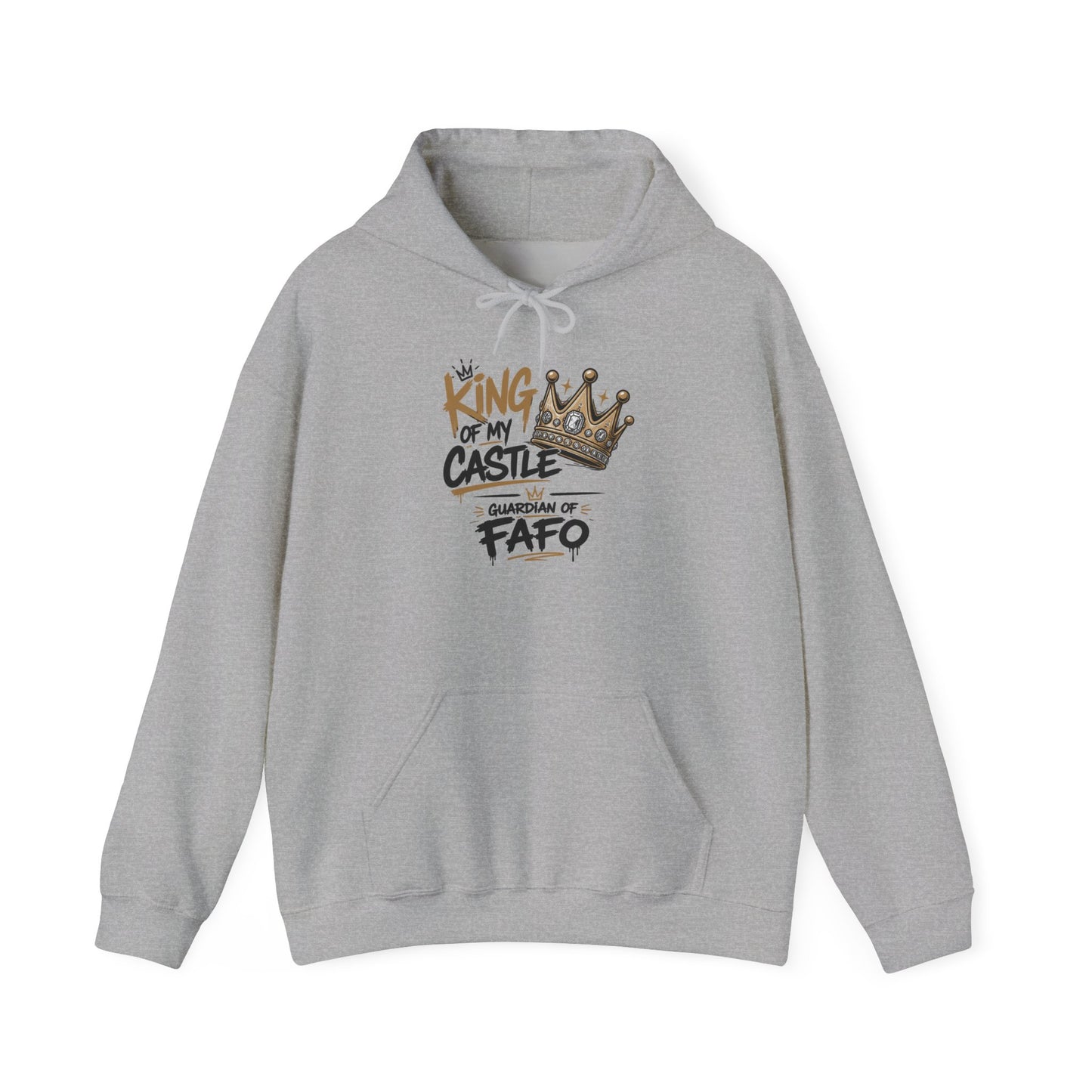 Cozy Crew Crown Hoodie – 'FAFO' Small Chest Graphic