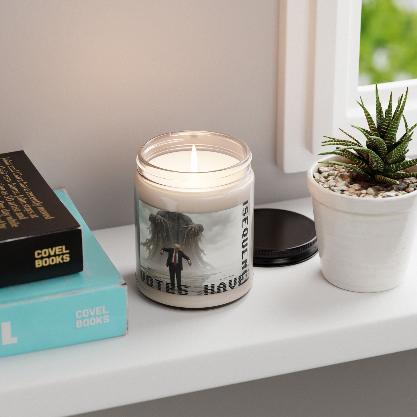 Scented Soy Candle — Dark Horror 'Votes Have Consequences' Jar