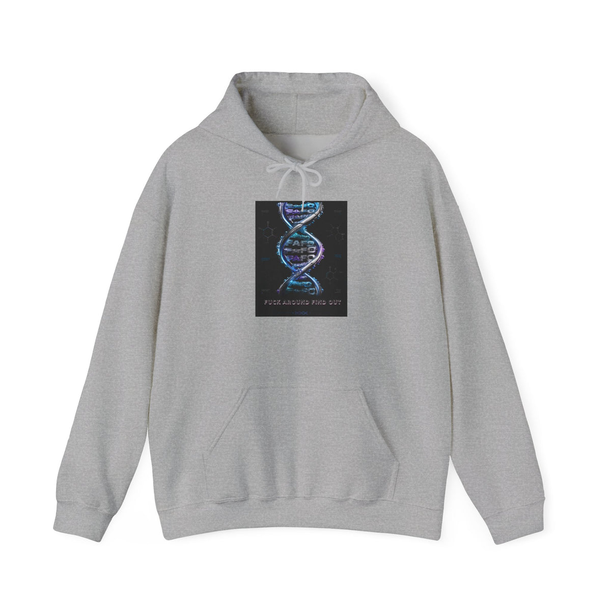 Hoodie — DNA Spiral Graphic "The FaFo Society" Back Logo