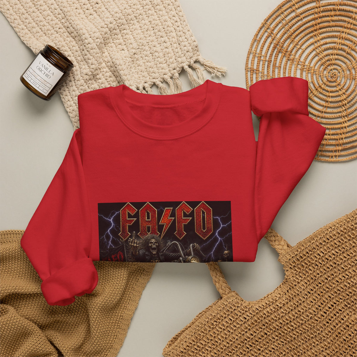 FAFO Society Biker Crewneck Sweatshirt