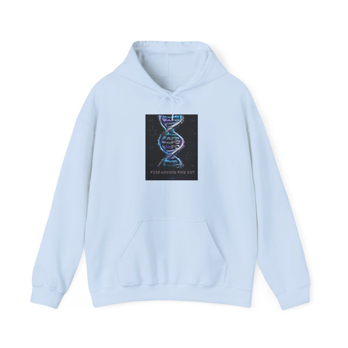 Hoodie — DNA Spiral Graphic "The FaFo Society" Back Logo