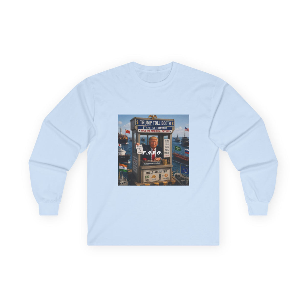 The FAFO Society Long Sleeve Tee — Vintage Carnival Ticket Booth Graphic