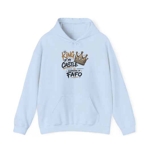 Cozy Crew Crown Hoodie – 'FAFO' Small Chest Graphic