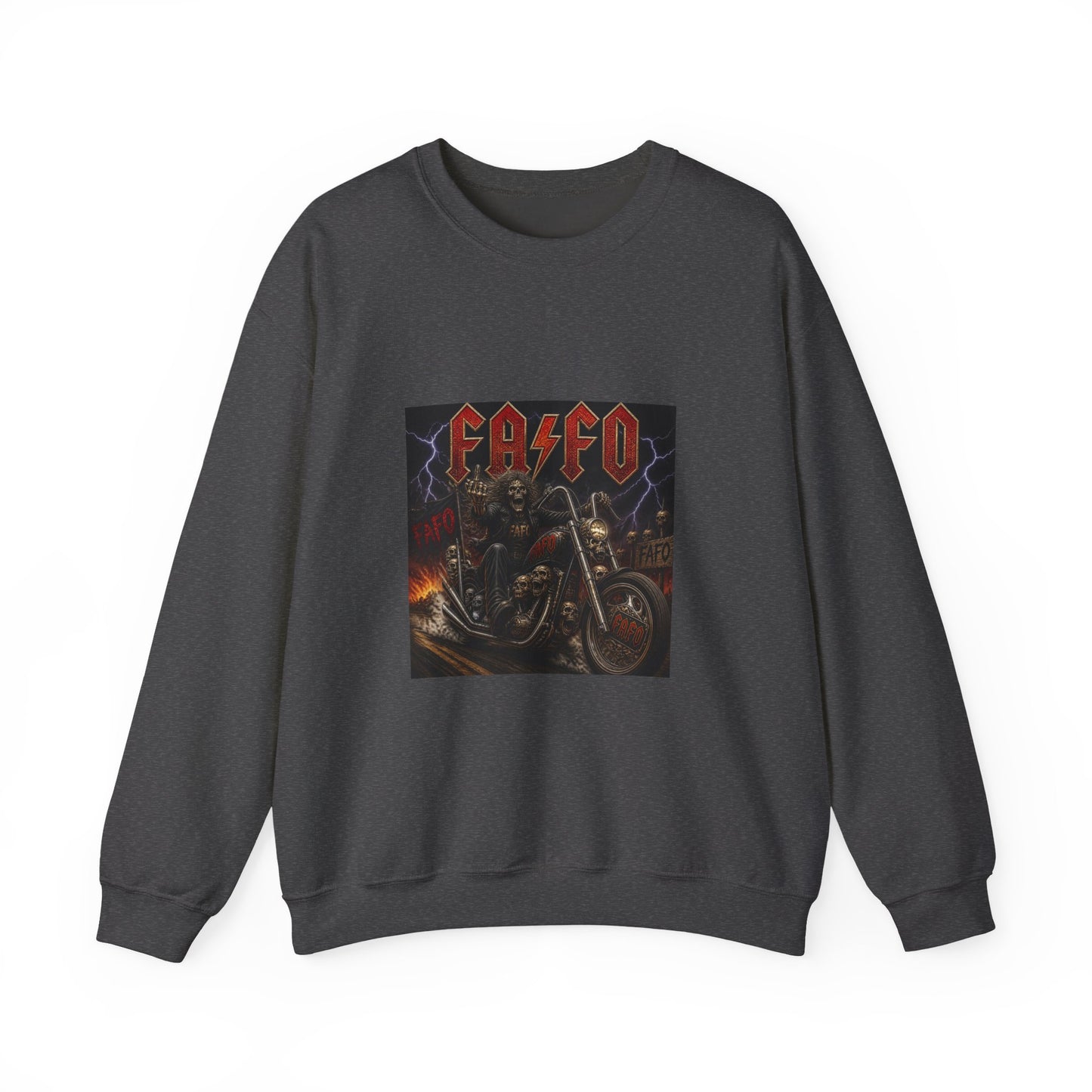 FAFO Society Biker Crewneck Sweatshirt
