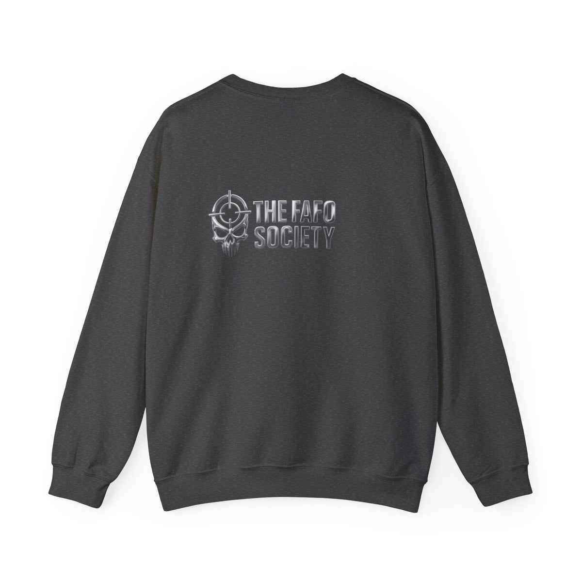 Political Satire Crewneck Sweatshirt — 'Trump Toll Booth' Graphic