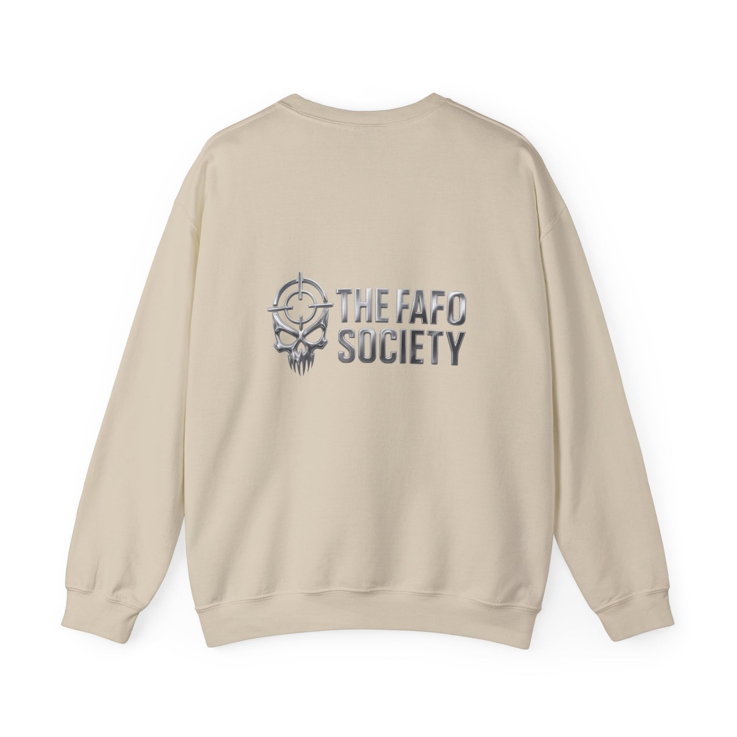 Crewneck Sweatshirt - 'Faded' Grunge Skull Design