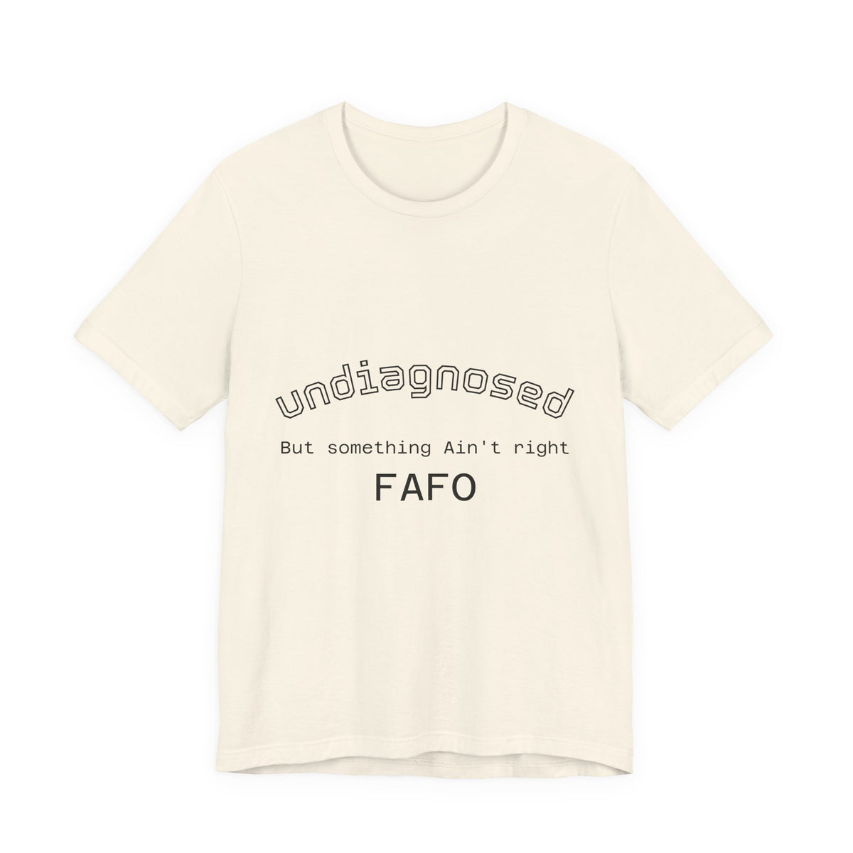 Undiagnosed Tee — Minimal Mental Health Awareness T-Shirt