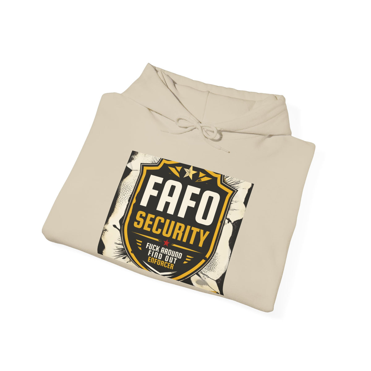 FAFO Security Hoodie – Bold Shield Logo Pullover