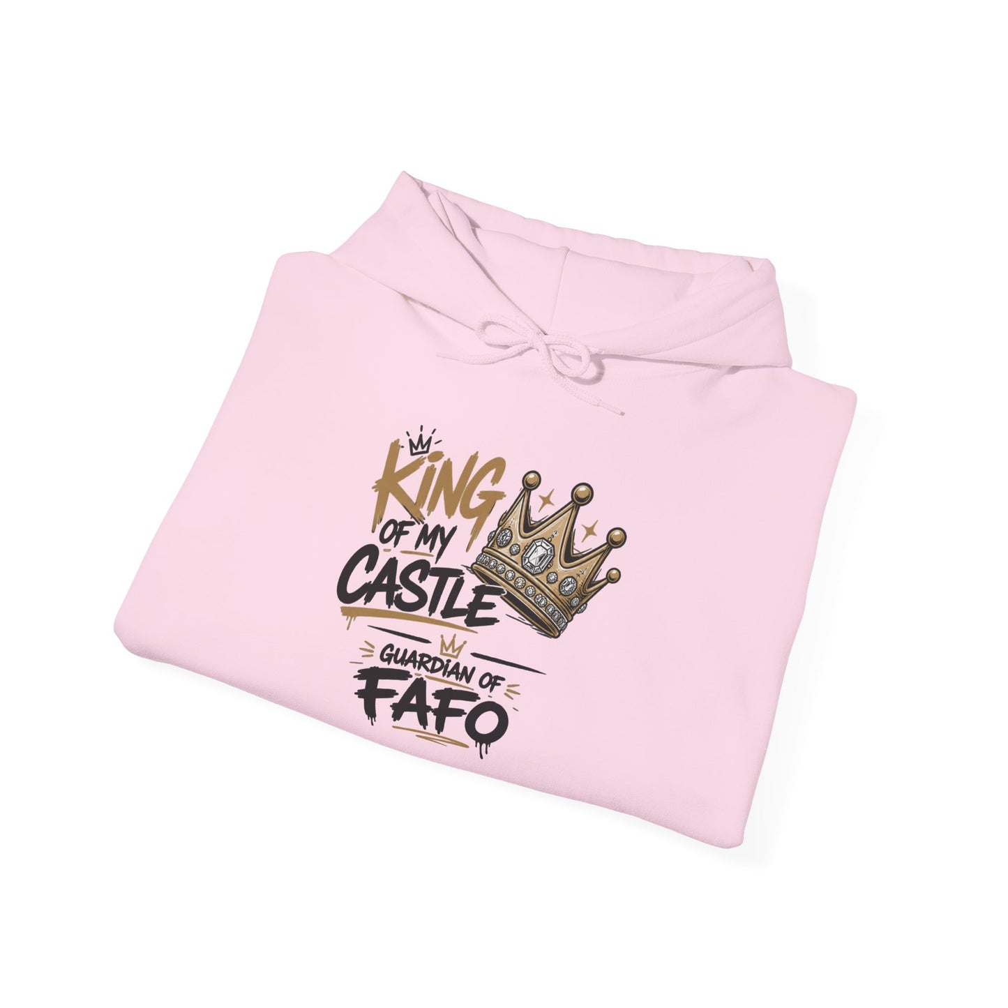 Cozy Crew Crown Hoodie – 'FAFO' Small Chest Graphic