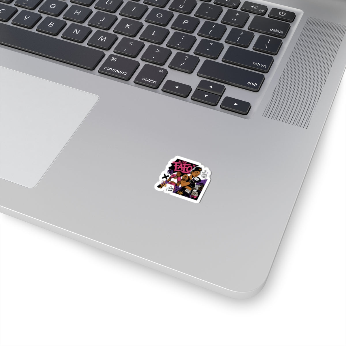 FATO Boxing Crew Kiss-Cut Sticker — Empowered Female Boxer Graphic