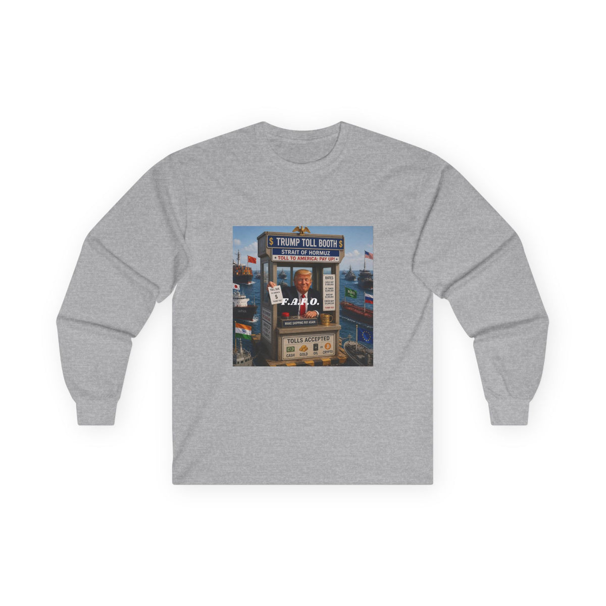 The FAFO Society Long Sleeve Tee — Vintage Carnival Ticket Booth Graphic