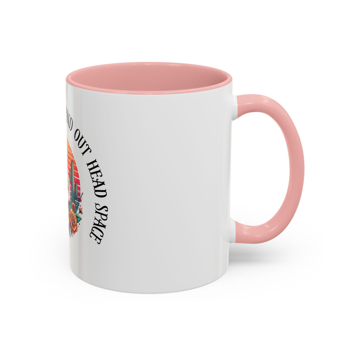 Coffee Mug - "I’m In A Fuck Around Find Out" Retro Cactus Middle Finger Design (Accent 11/15oz)