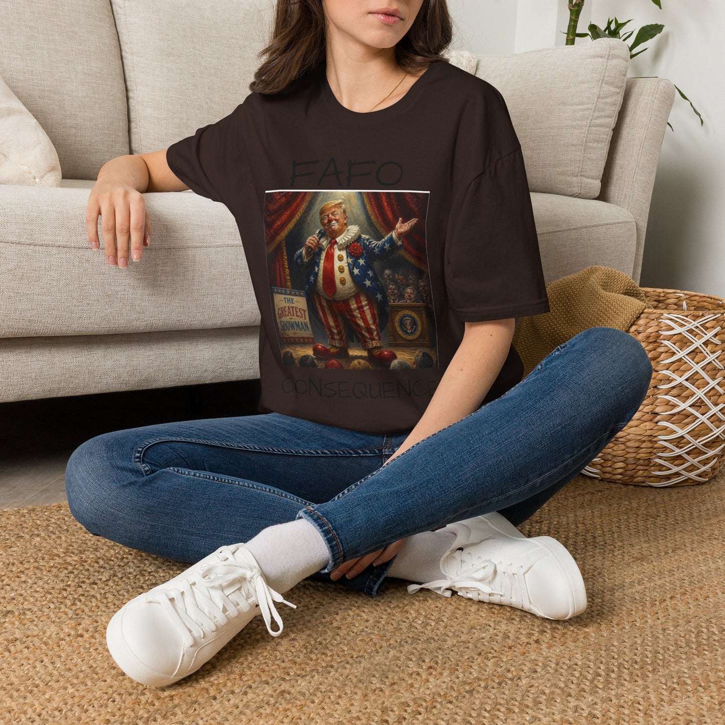 Graphic T‑Shirt FAFO Consequences Vintage King Portrait
