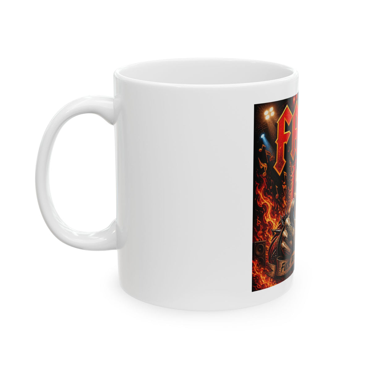FAFSD Skull Mug – 'Fuck Around, Find Out' Heavy Metal Coffee Cup (11oz/15oz)