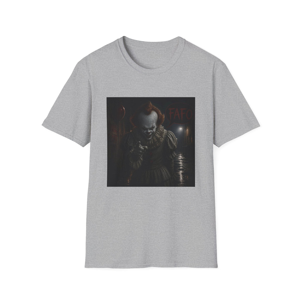 Horror Pennywise Clown T‑Shirt — Dark Creepy Stephen King Inspired Design
