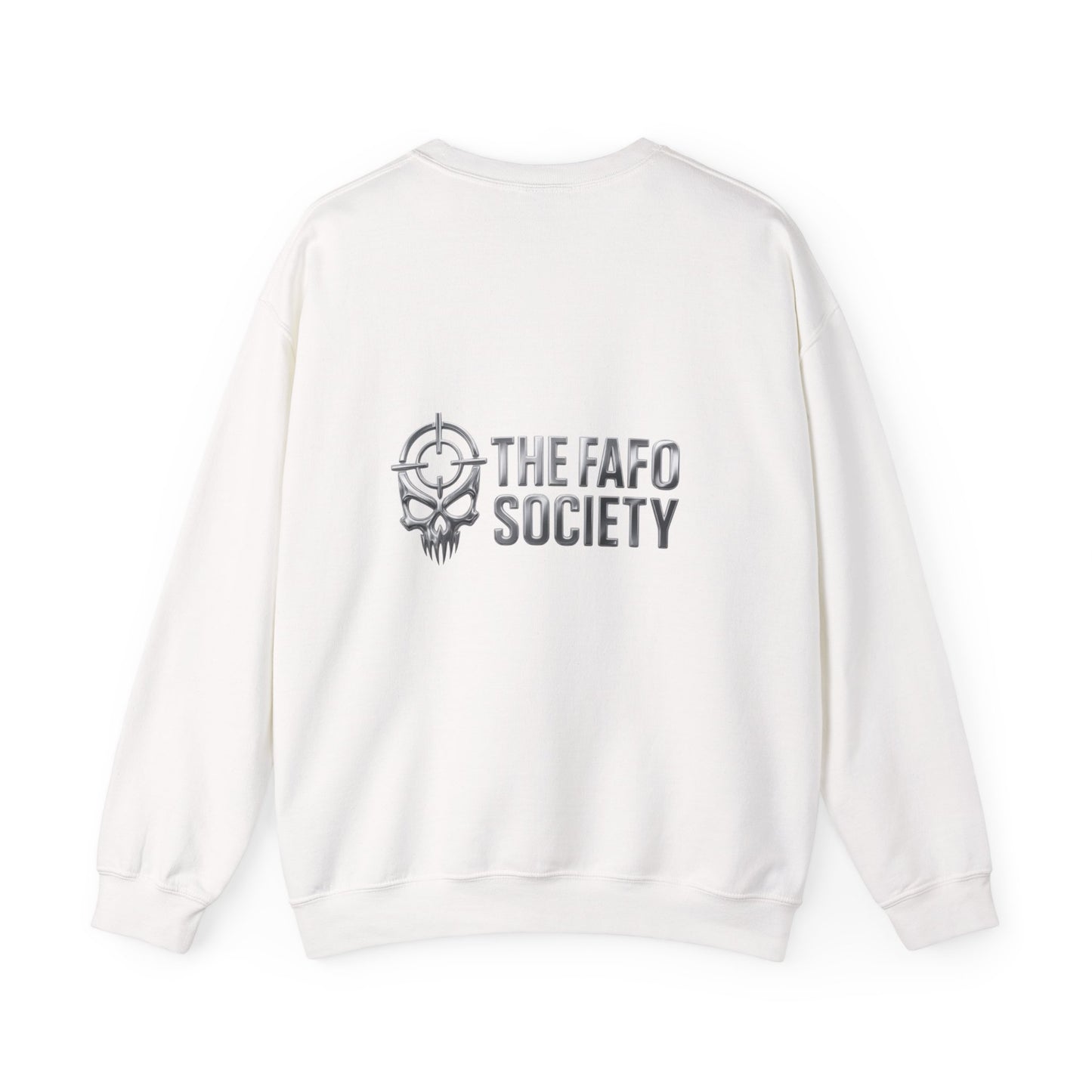 FAFO Raised Fist Chair Crewneck Sweatshirt — Bold Protest Graphic