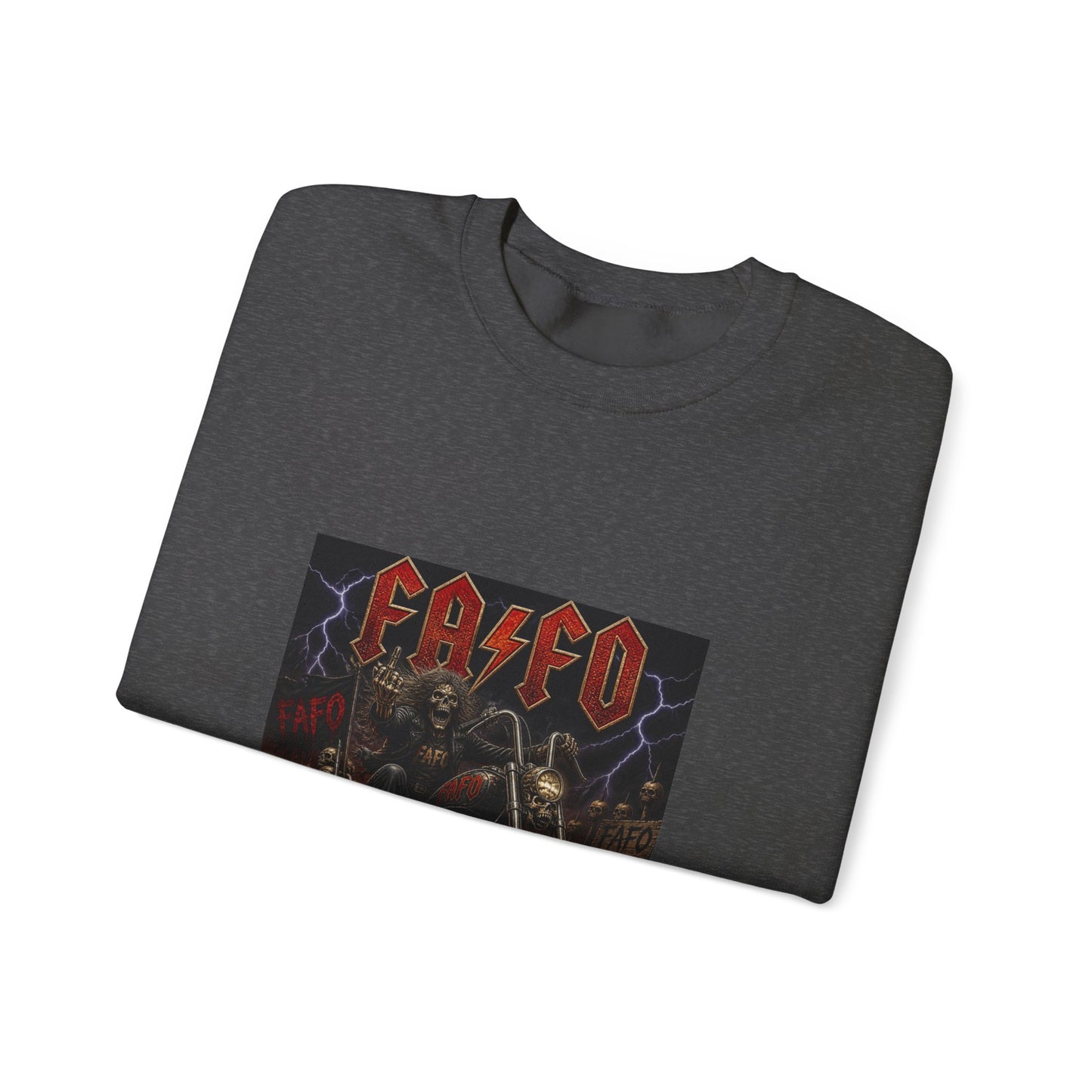 FAFO Society Biker Crewneck Sweatshirt