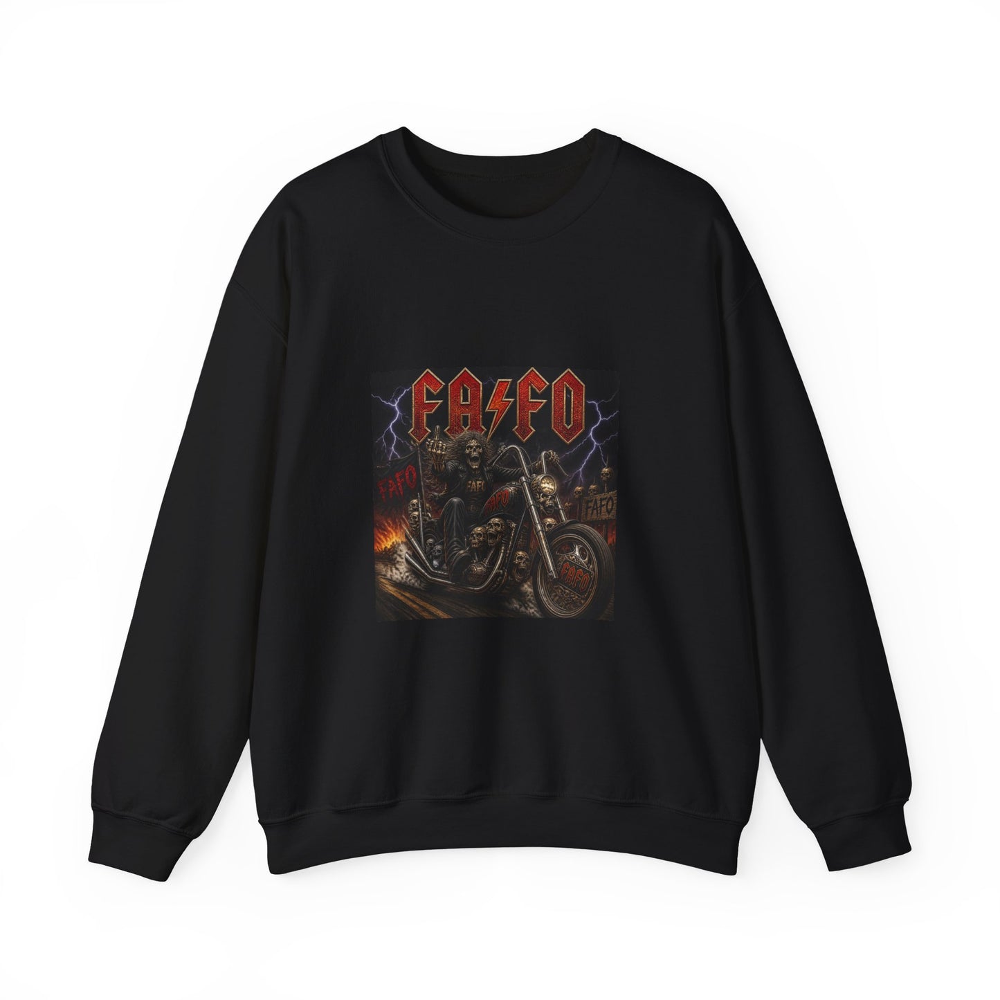 FAFO Society Biker Crewneck Sweatshirt
