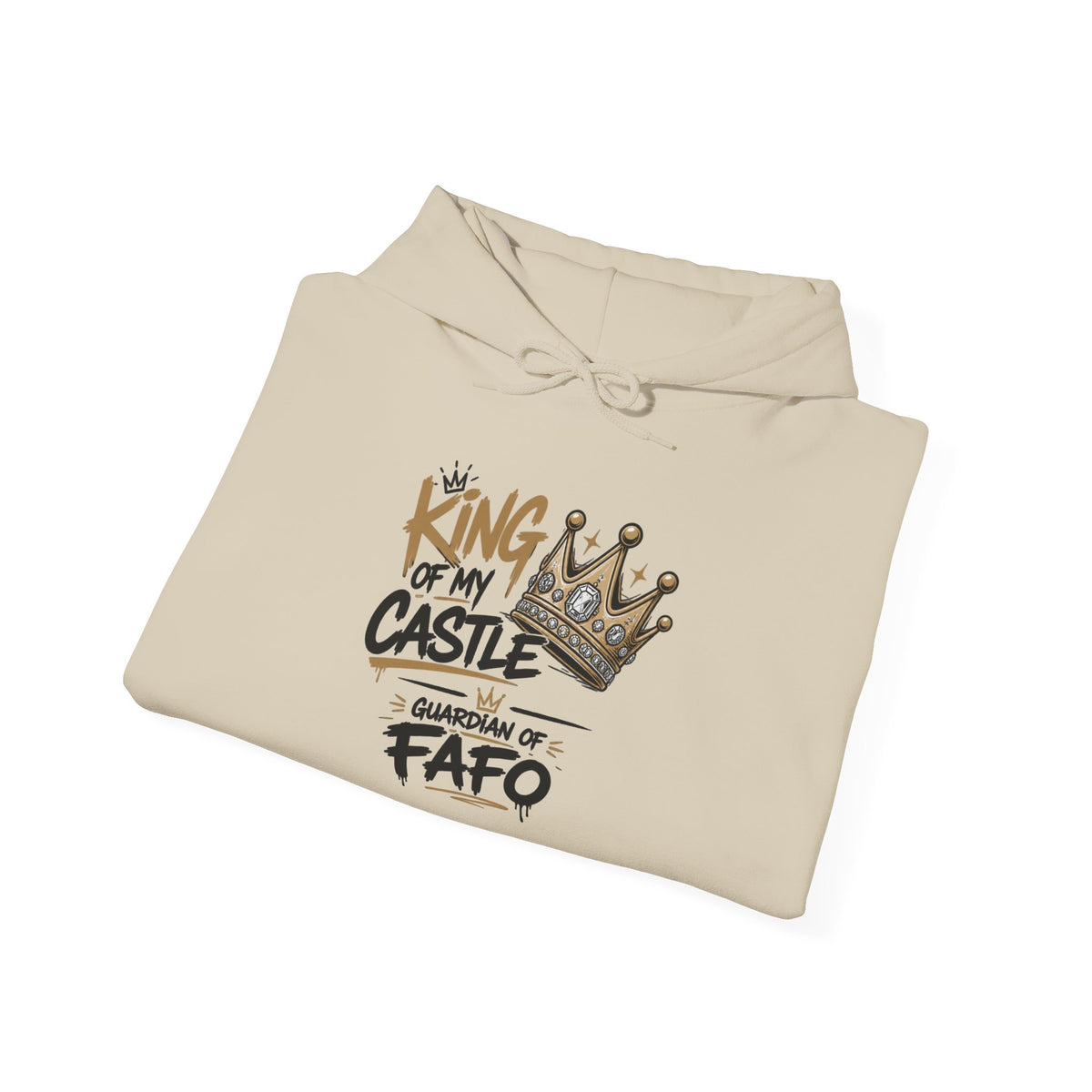Cozy Crew Crown Hoodie – 'FAFO' Small Chest Graphic