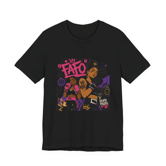 White Tee — 'Fate' Anime-Style Graphic T-Shirt