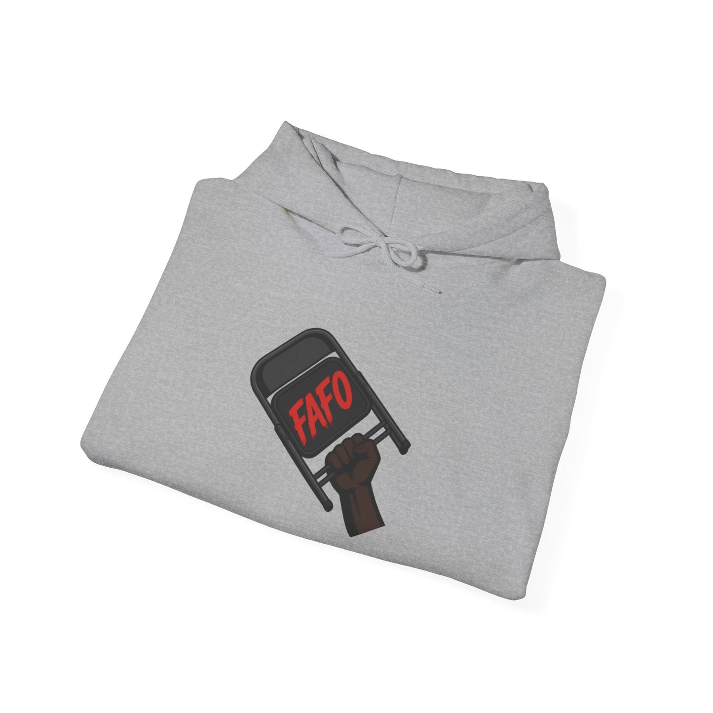 FAFO Protest Hoodie — Bold Graphic Hoodie with Raised Fist Sign