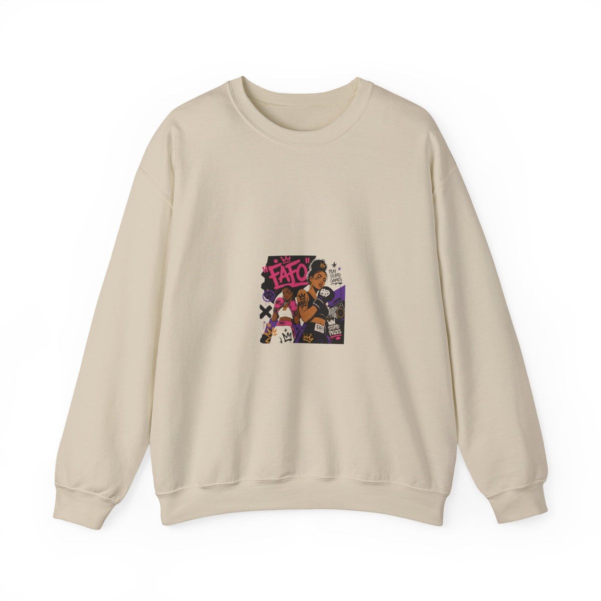 Street Art Crewneck Sweatshirt – 'Fate' Graphic
