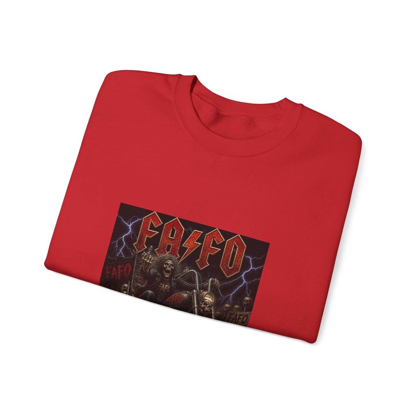 FAFO Society Biker Crewneck Sweatshirt