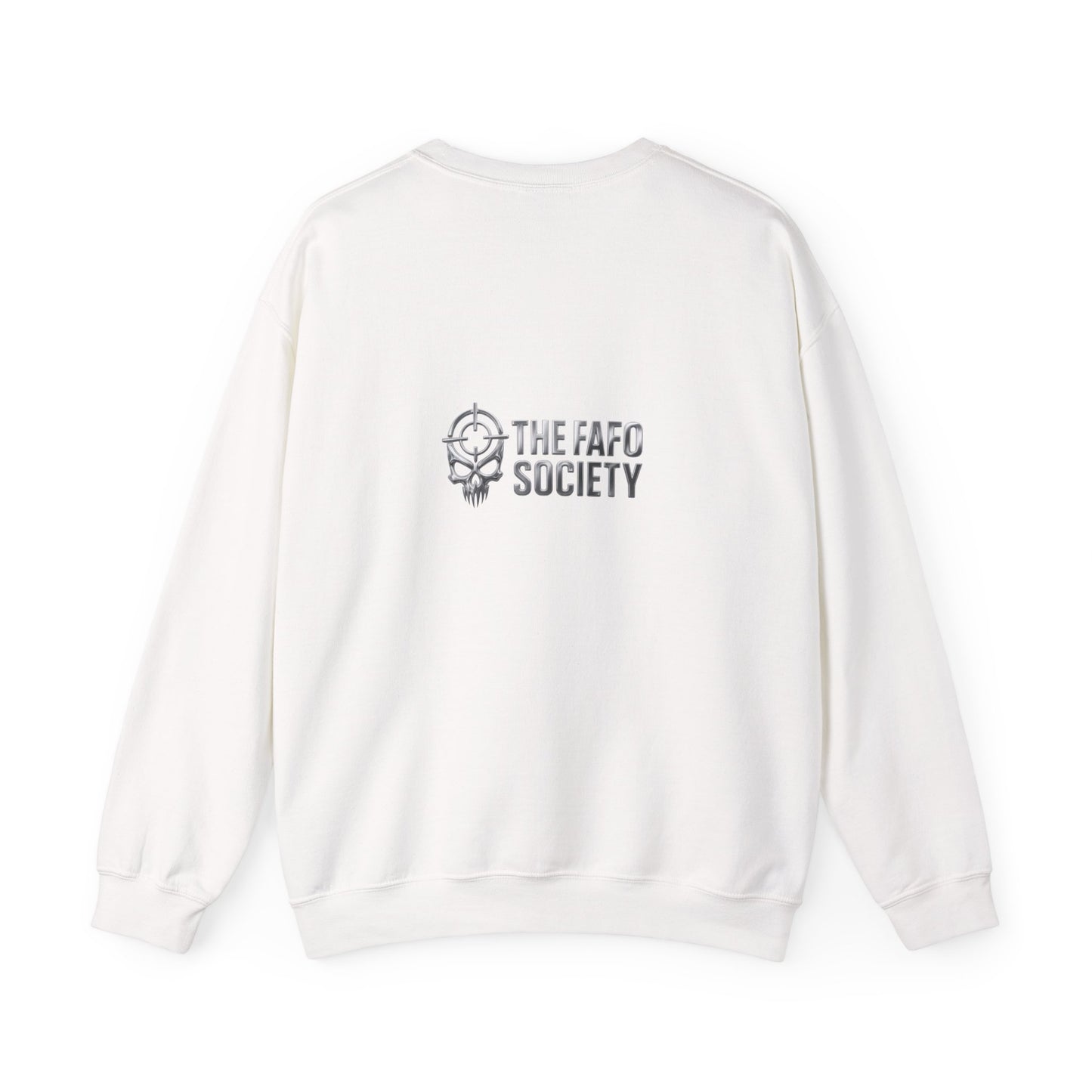 Motorcycle Skull Crewneck Sweatshirt – FAFO Heavy Metal Biker Design