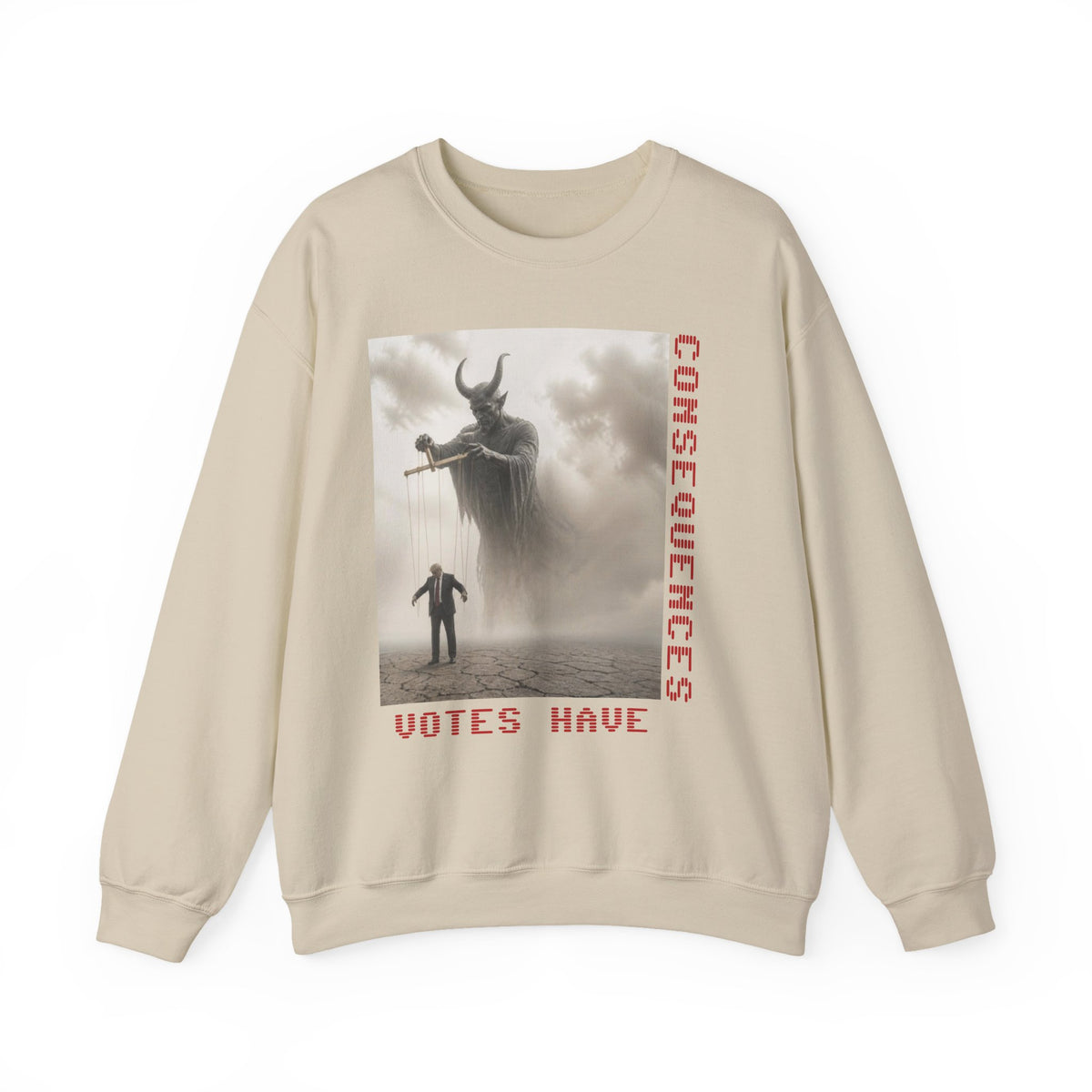 Consequences Have Votes Crewneck Sweatshirt — The FAFO Society Graphic Sweatshirt