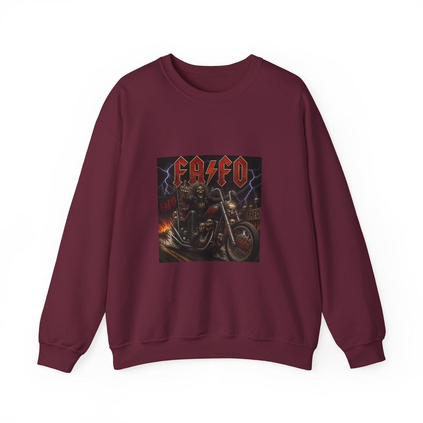 FAFO Society Biker Crewneck Sweatshirt