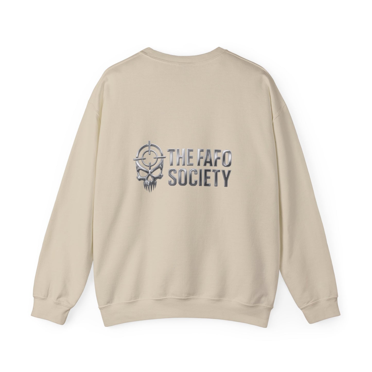 FAFO Raised Fist Chair Crewneck Sweatshirt — Bold Protest Graphic
