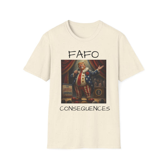 Graphic T‑Shirt FAFO Consequences Vintage King Portrait