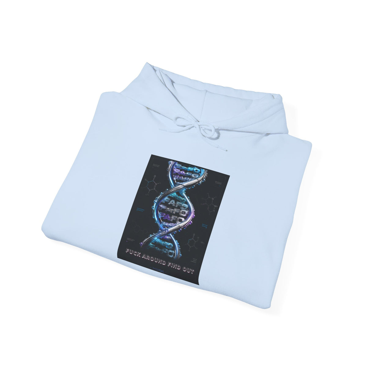 Hoodie — DNA Spiral Graphic "The FaFo Society" Back Logo
