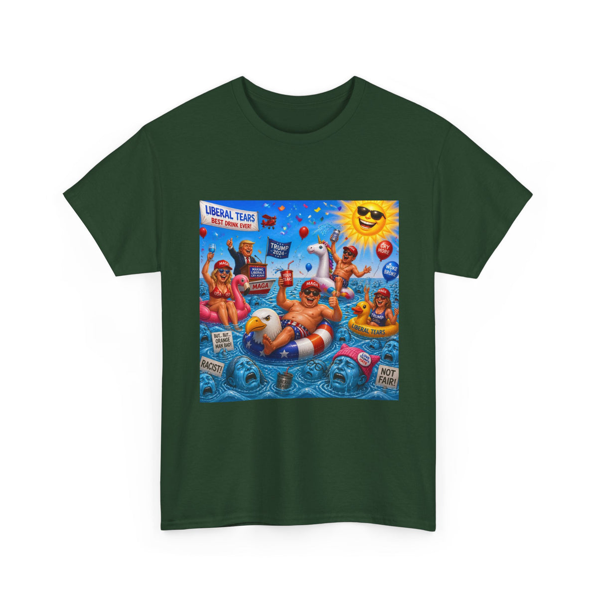 Beach Party T-Shirt — "Lifeguard Sharks" Summer Graphic Tee