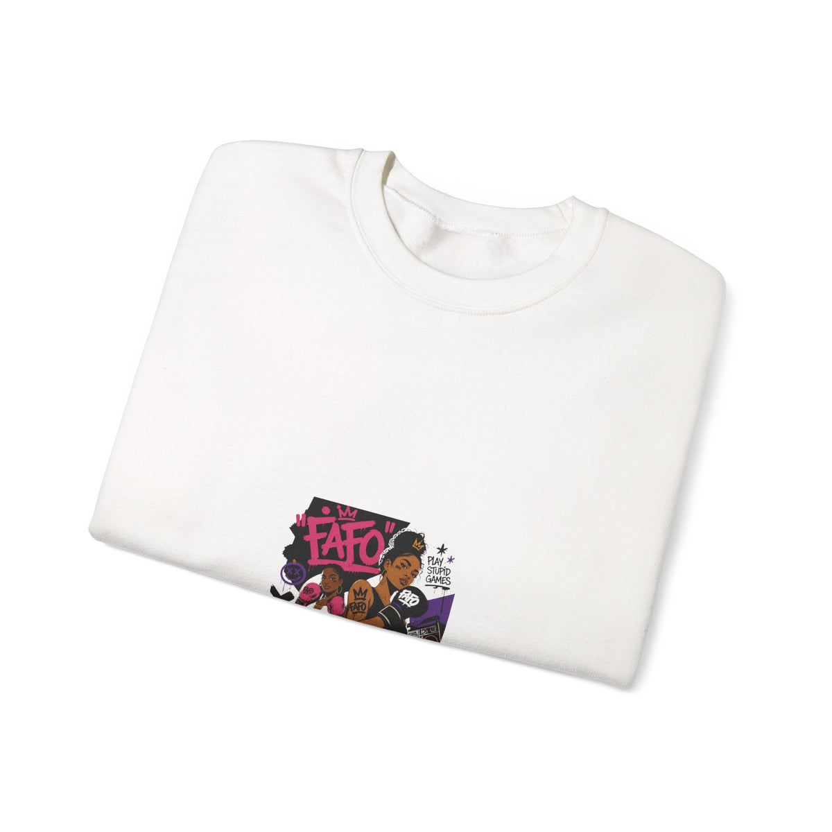 Street Art Crewneck Sweatshirt – 'Fate' Graphic