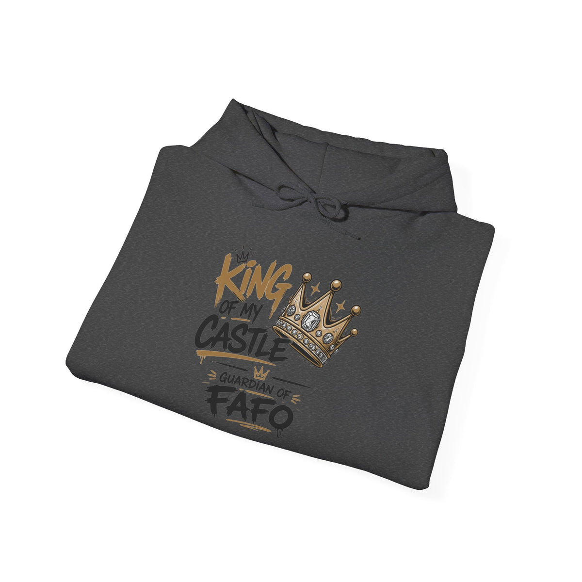 Cozy Crew Crown Hoodie – 'FAFO' Small Chest Graphic