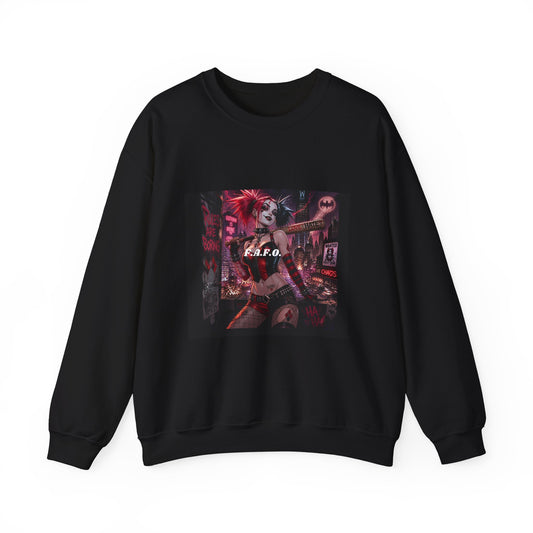 Crewneck Sweatshirt — The Fafc Society Gothic Harley-Style Art Pullover