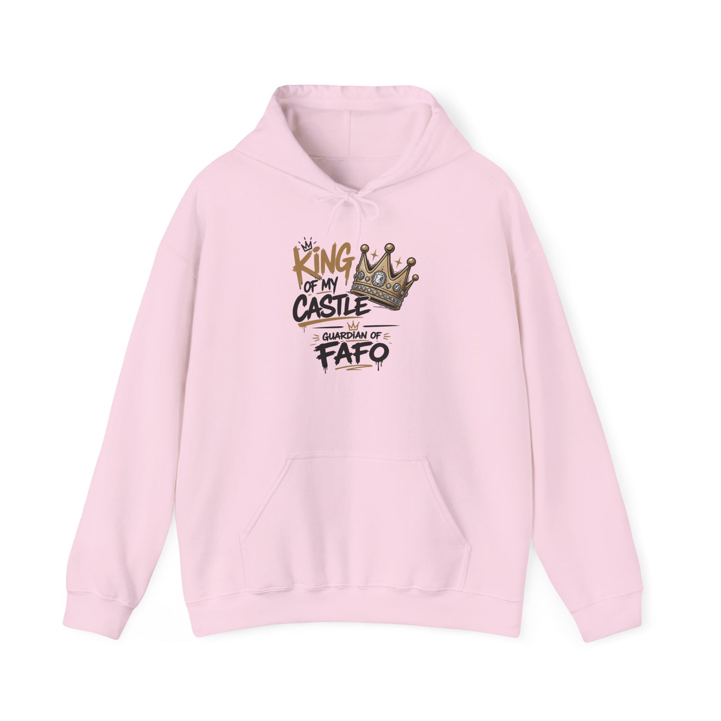 Cozy Crew Crown Hoodie – 'FAFO' Small Chest Graphic