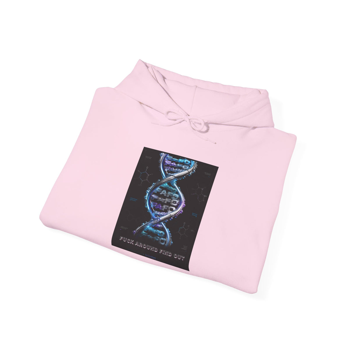 Hoodie — DNA Spiral Graphic "The FaFo Society" Back Logo