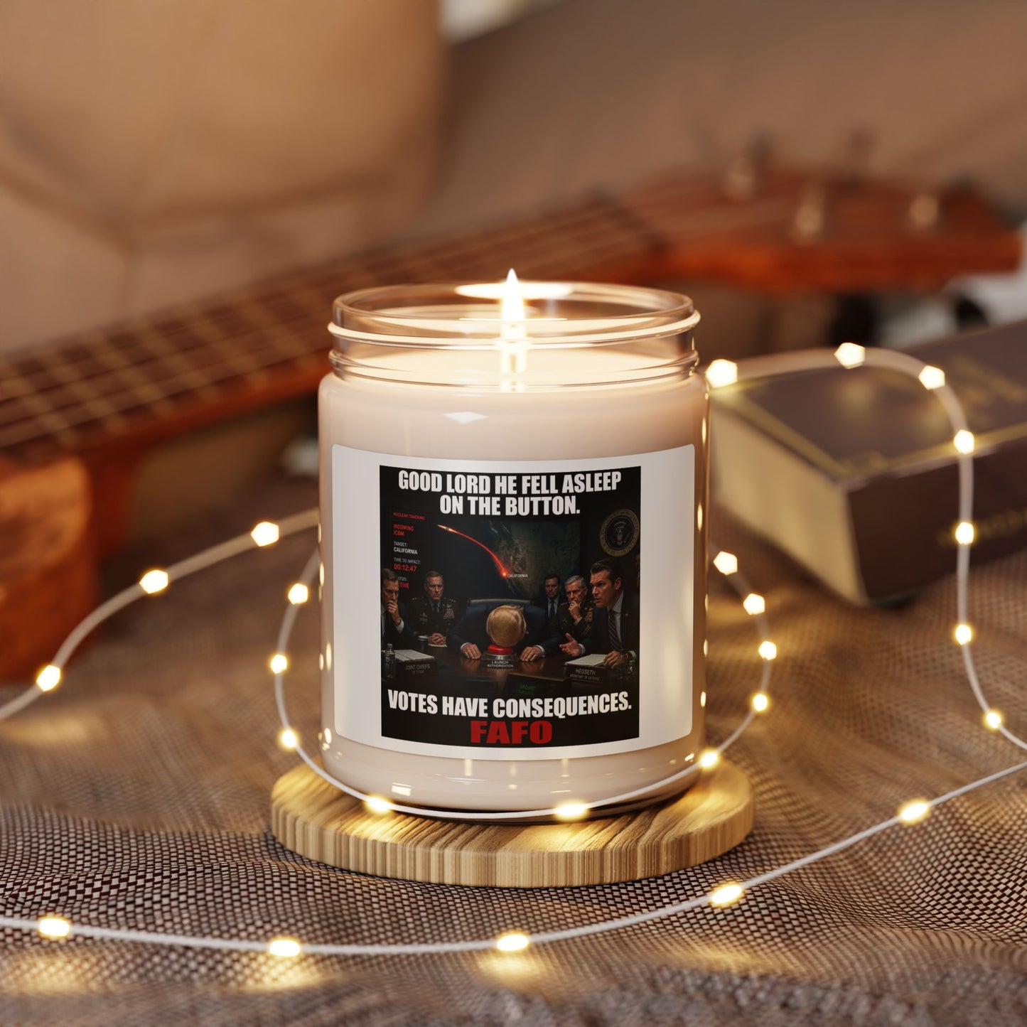 Soy Candle — "Votes Have Consequences" Political Novelty Candle (9 oz)