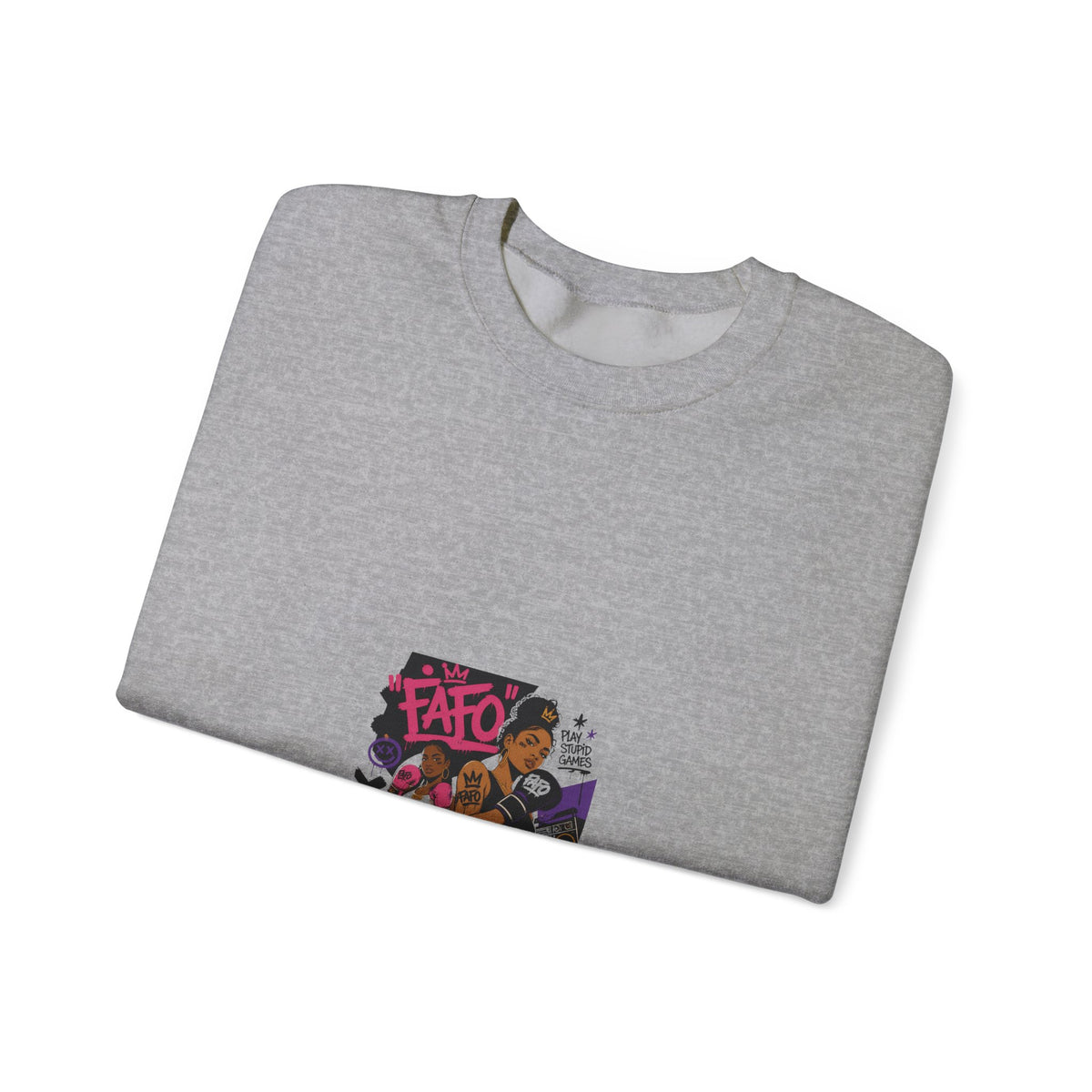 Street Art Crewneck Sweatshirt – 'Fate' Graphic